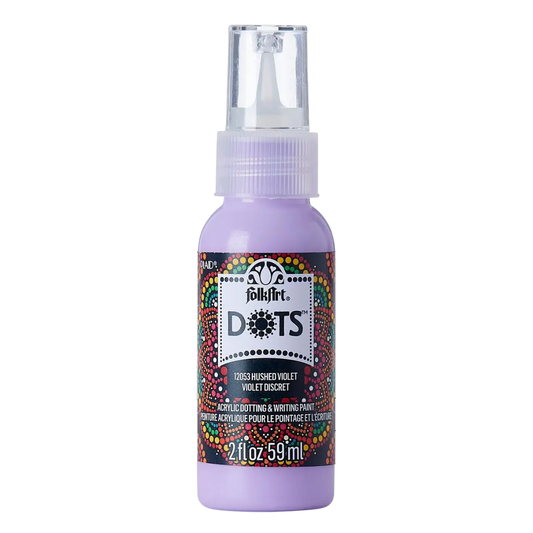 Folkart Dots Acrylic Paint 2 oz - Hushed Violet