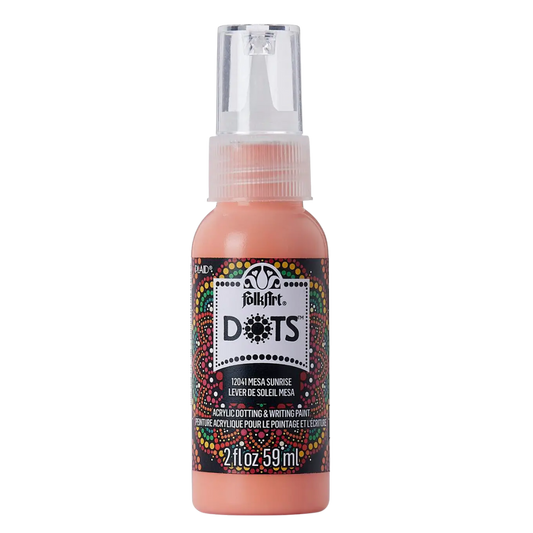 Folkart Dots Acrylic Paint 2 oz - Mesa Sunrise