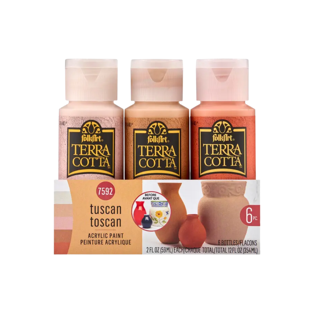 Folkart ® Terra Cotta™ 6pc Acrylic Paint Set