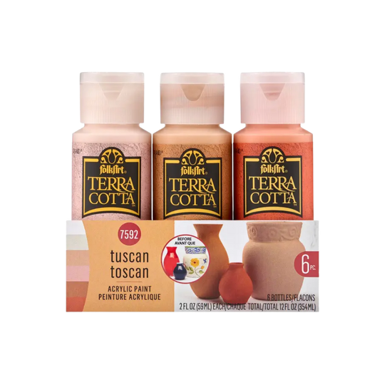 Folkart ® Terra Cotta™ 6pc Acrylic Paint Set