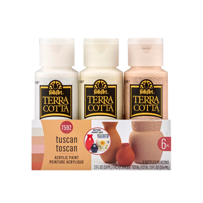 Folkart ® Terra Cotta™ 6pc Acrylic Paint Set