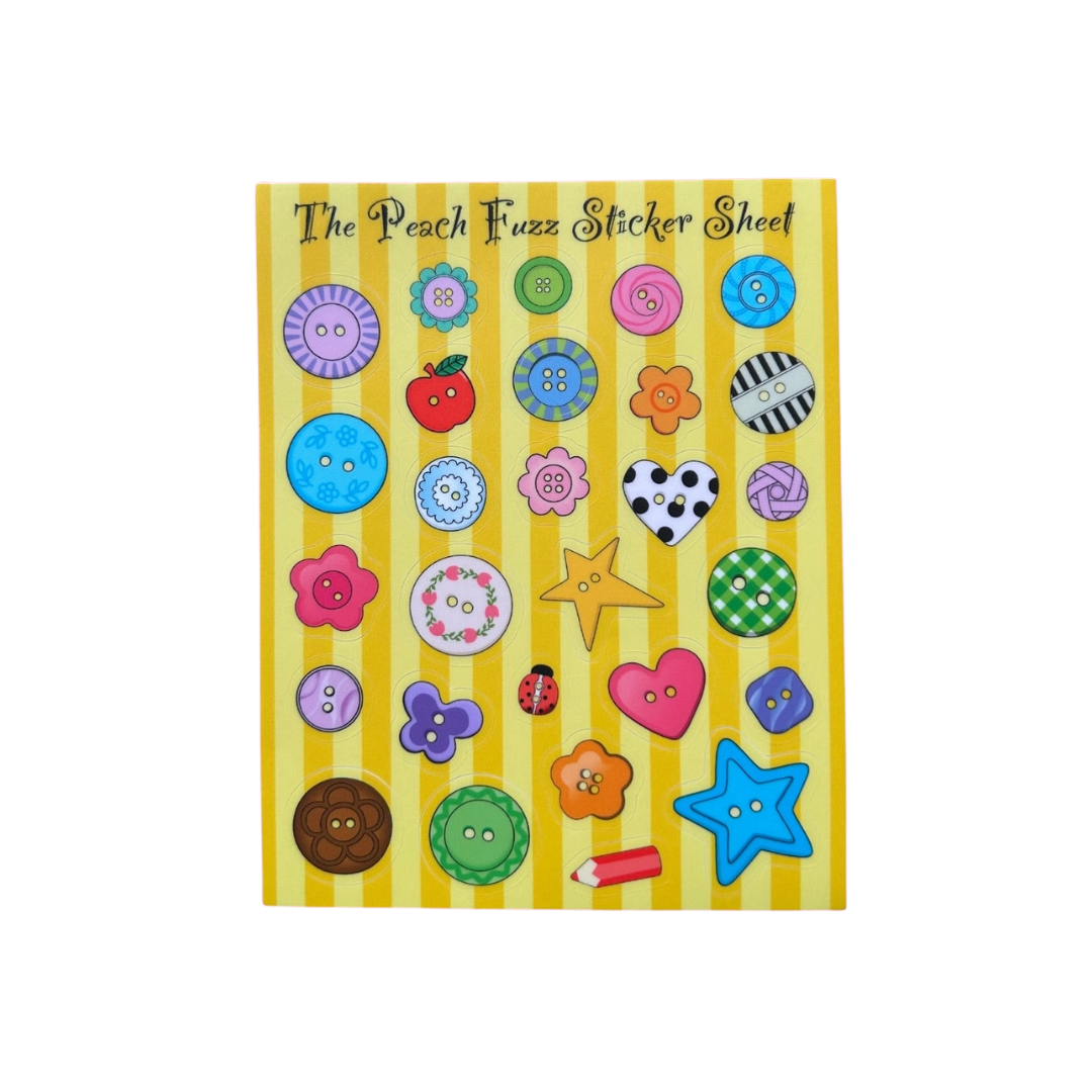 Button Mix Sticker Sheet