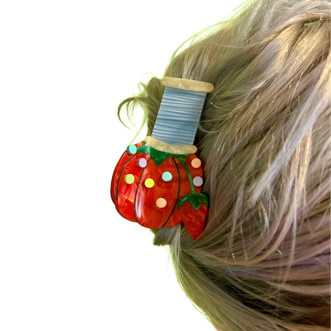 Pin Cushion Claw Clip