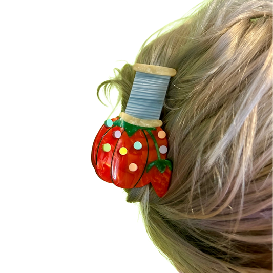 Pin Cushion Claw Clip