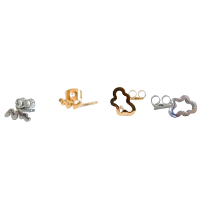 Dainty Little Tiny Things | Squiggles & Blobs | Earring Studs