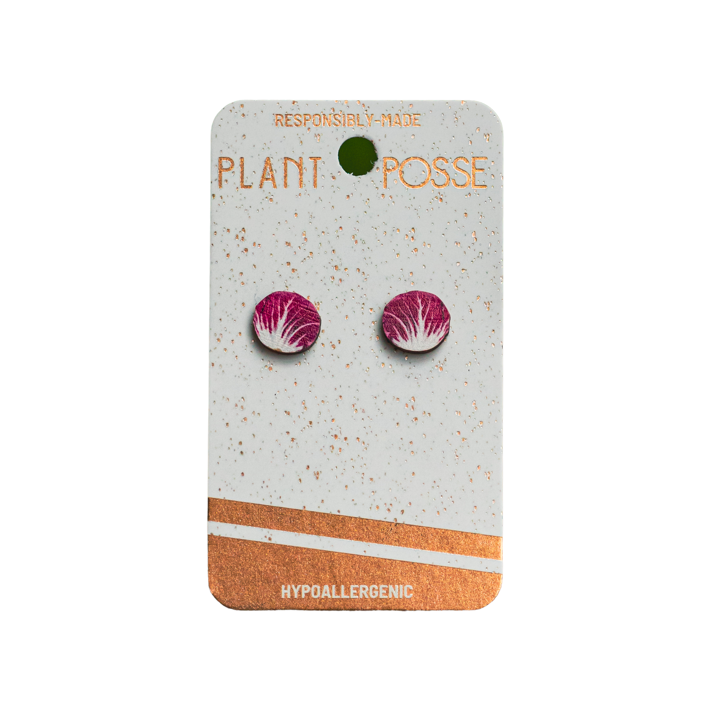 Radicchio Stud Earrings