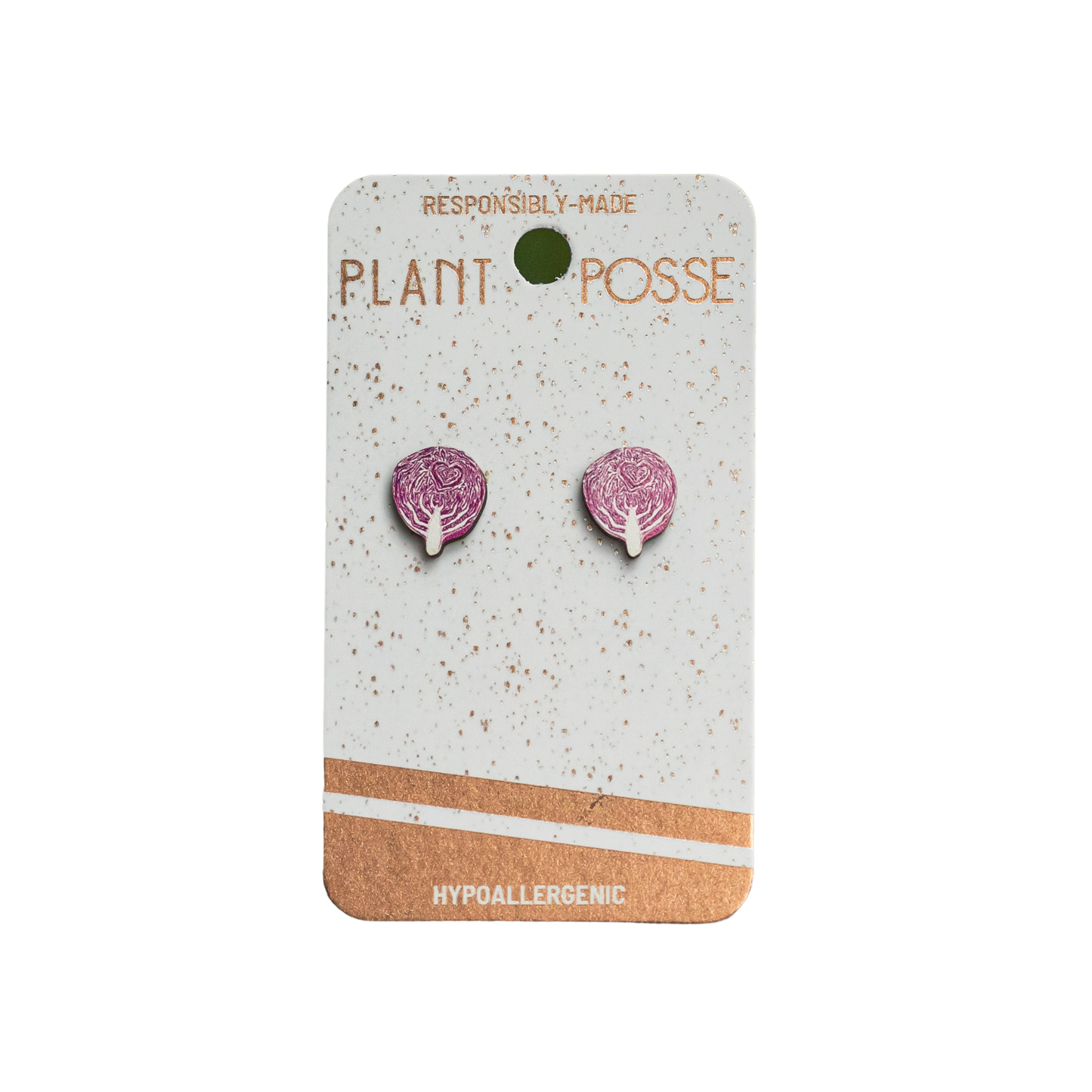 Cabbage Stud Earrings