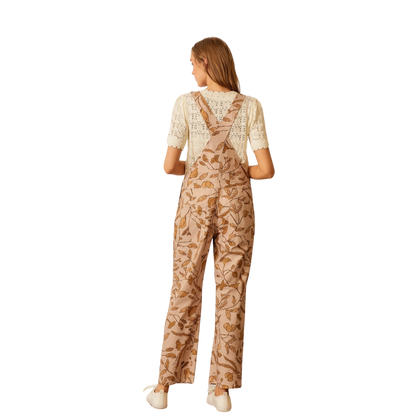 Floral Tapered Leg Jumpsuit