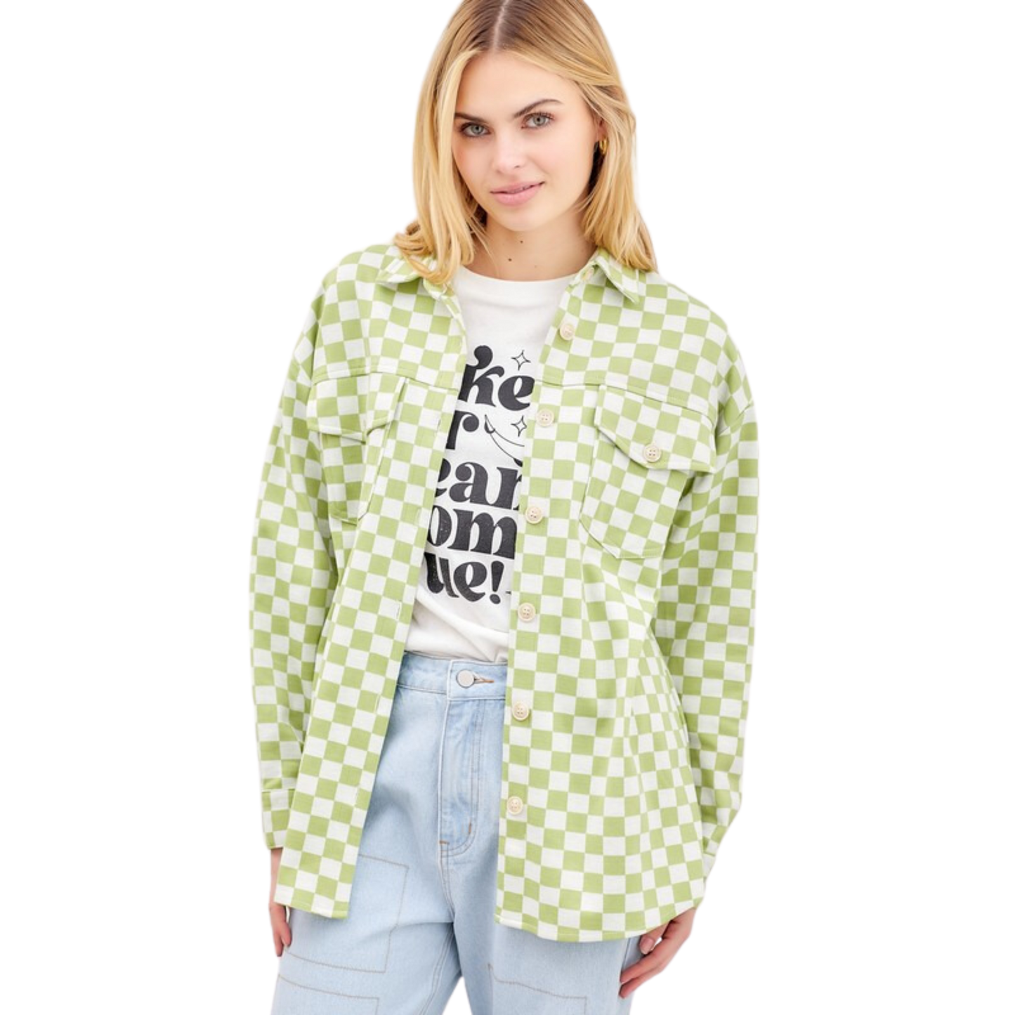 Textured Button Up Jacket