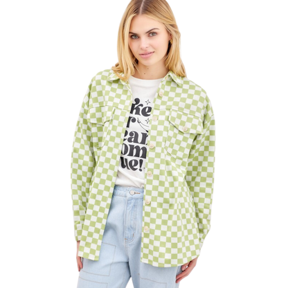 Textured Button Up Jacket