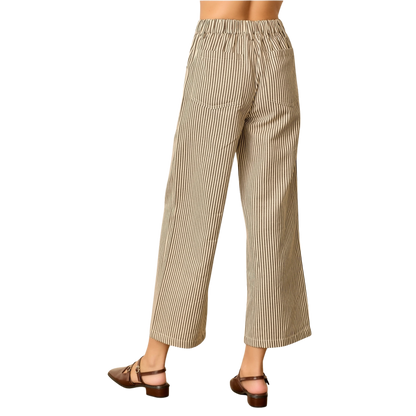 Pinstripe Pant - Mocha