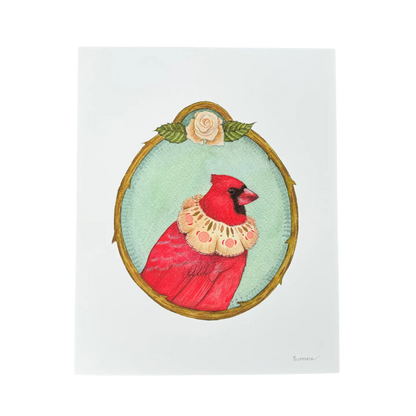 Floral Flight Crew: Cardinal of Roses 8"x10" Print