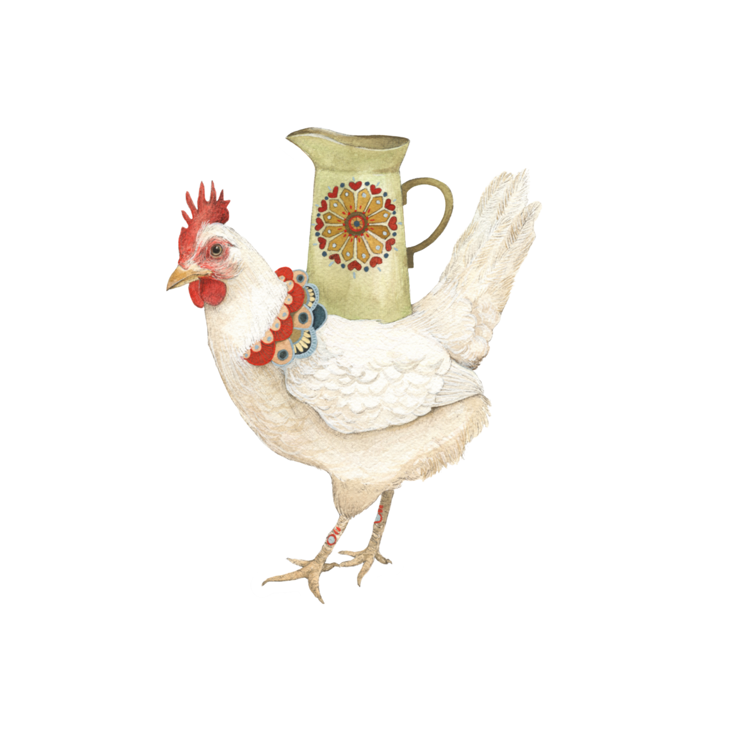 Jen the Hen Sticker