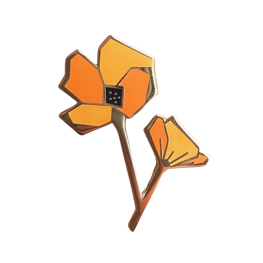 Yellow Poppy Enamel Pin