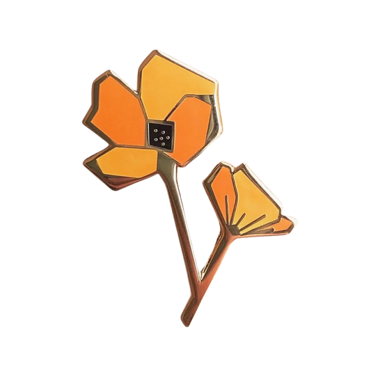 Yellow Poppy Enamel Pin