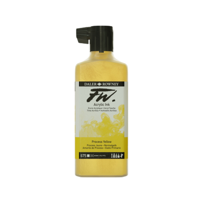 FW Liquid Acrylic Ink 6oz - Process Yellow