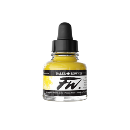 FW Liquid Acrylic Ink 1oz - Process Yellow