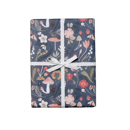 Forest Blue Gift Wrap