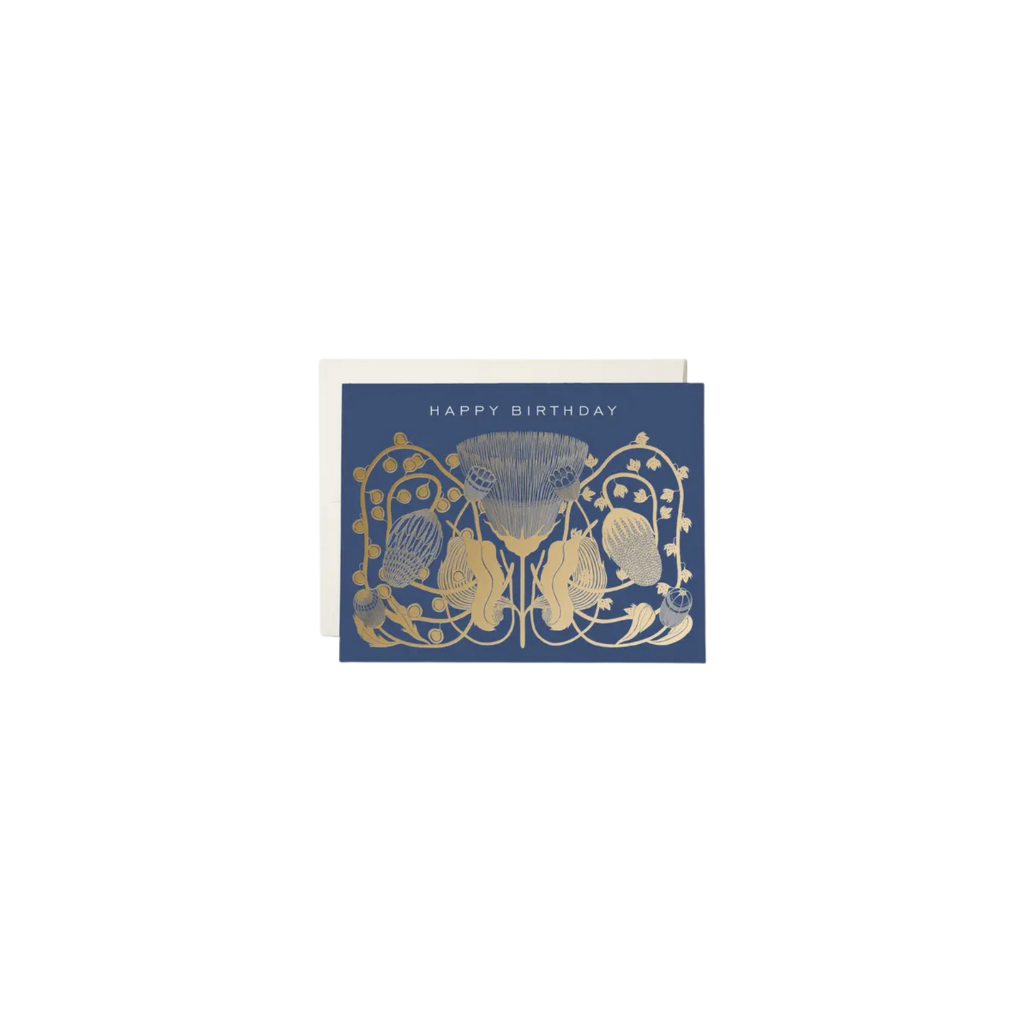 Cobalt Birthday Greeting Card