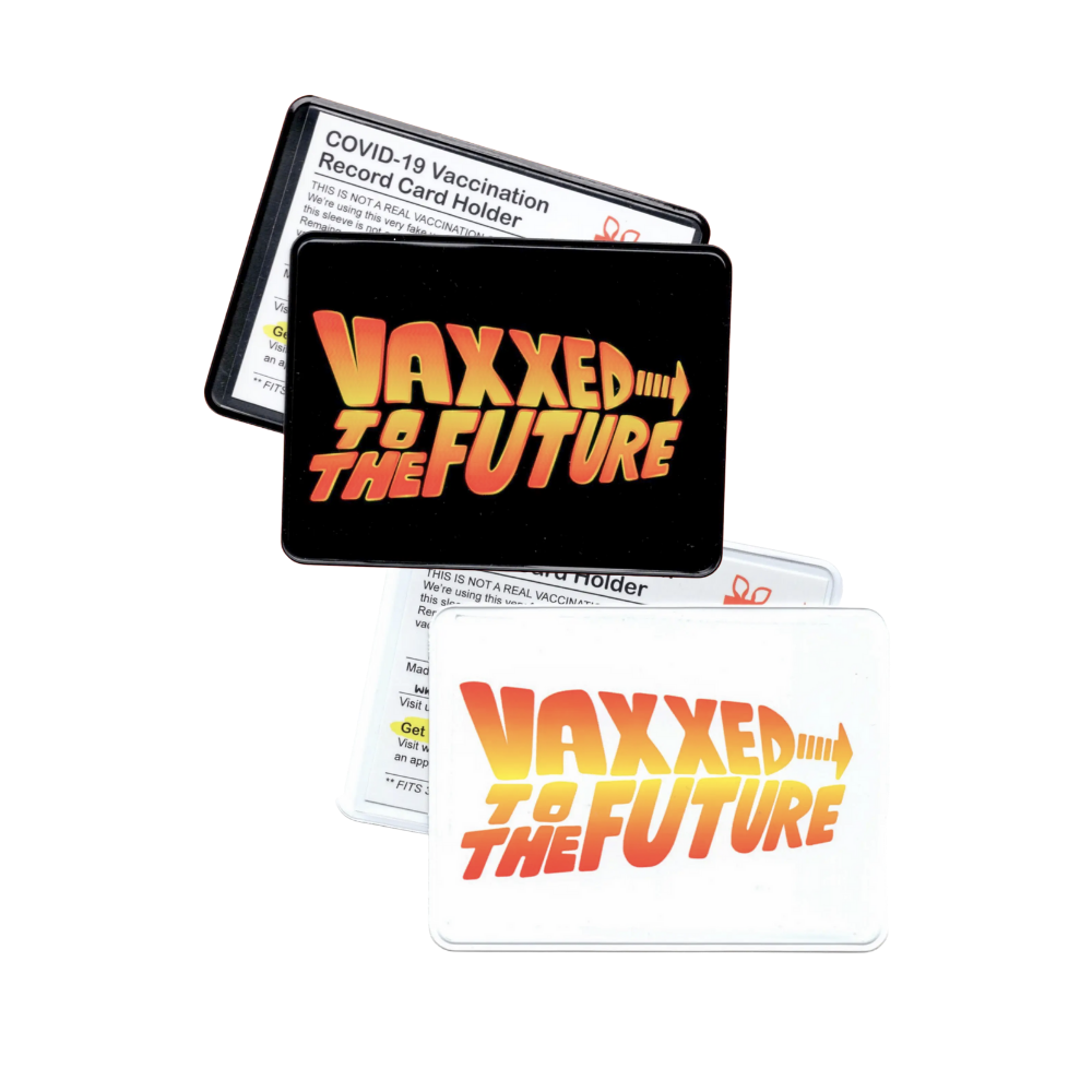 Vaxxed to the Future Vaccination Card Holder