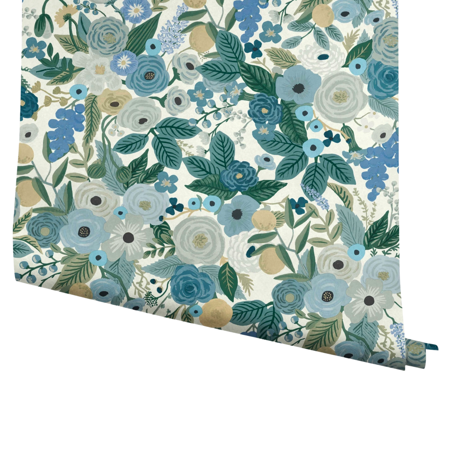 Garden Party Blue Continuous Wrapping Roll