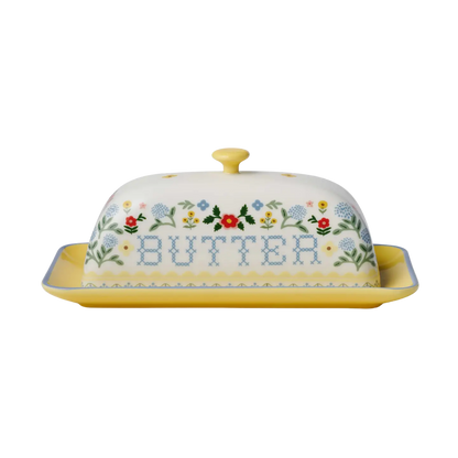 Home Sweet Home Porcelain Butter Dish