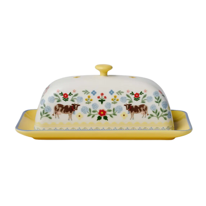 Home Sweet Home Porcelain Butter Dish