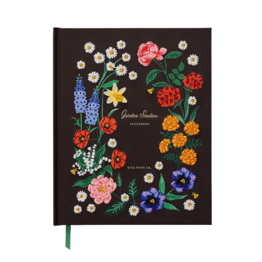 Garden Study Embroidered Sketchbook