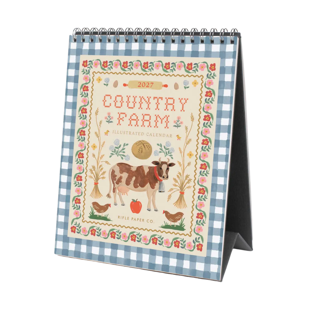 2027 Country Farm Desk Calendar