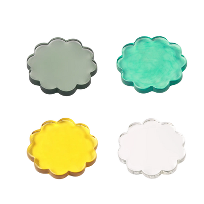Daisy Glass Coaster - Set of 4