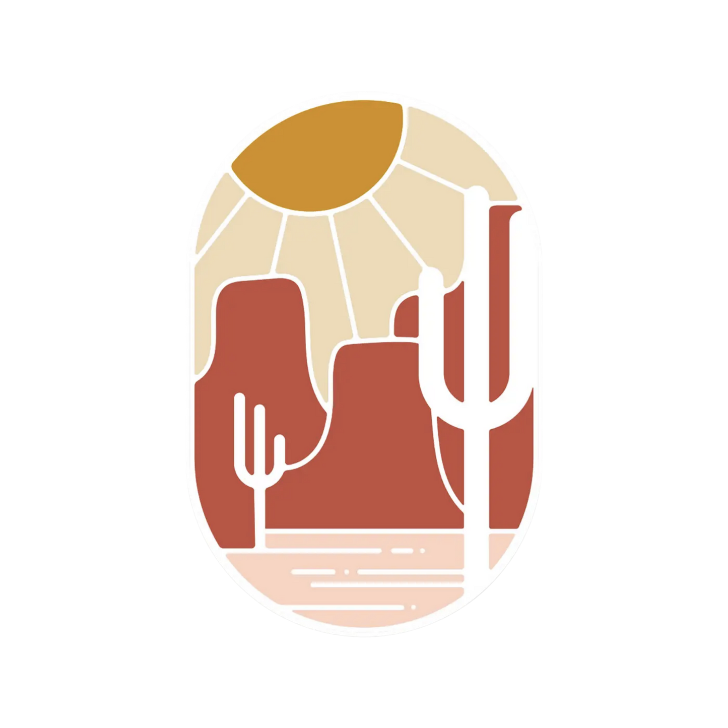 Desert Sunset Sticker