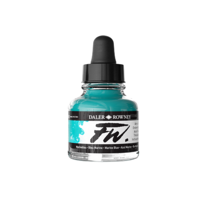 FW Liquid Acrylic Ink 1oz - Marine Blue