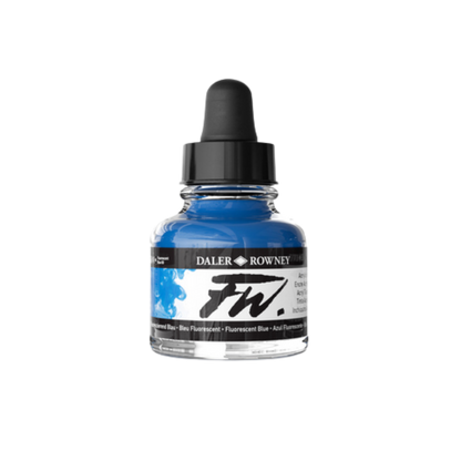 FW Liquid Acrylic Ink 1oz - Fluorescent Blue