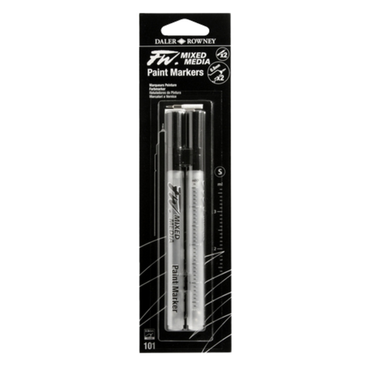 FW Empty Small Marker W/8mm Tech Nibs 2pk