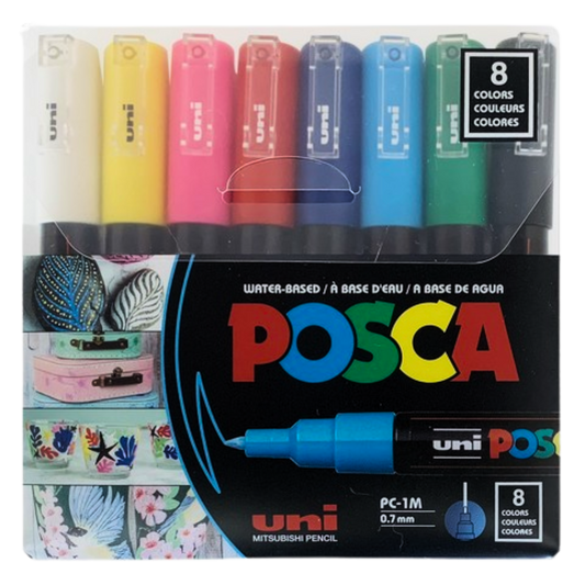 Posca Paint Markers PC-1M 0.7mm Set of 8