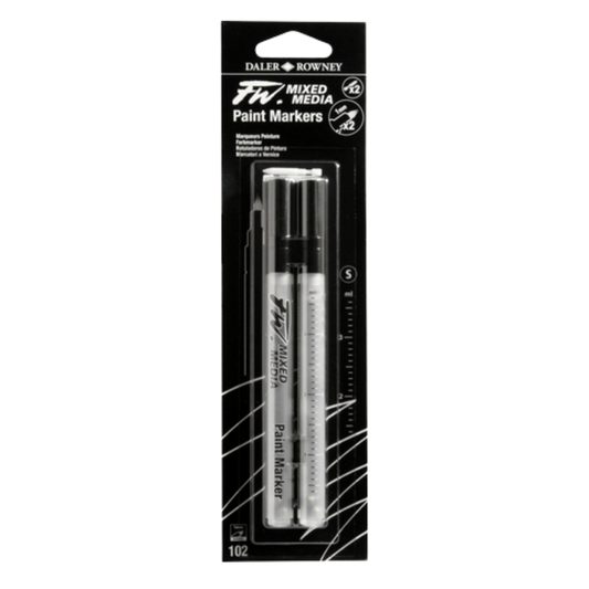 FW Empty Small Marker W/1mm Hard Point Nibs 2pk