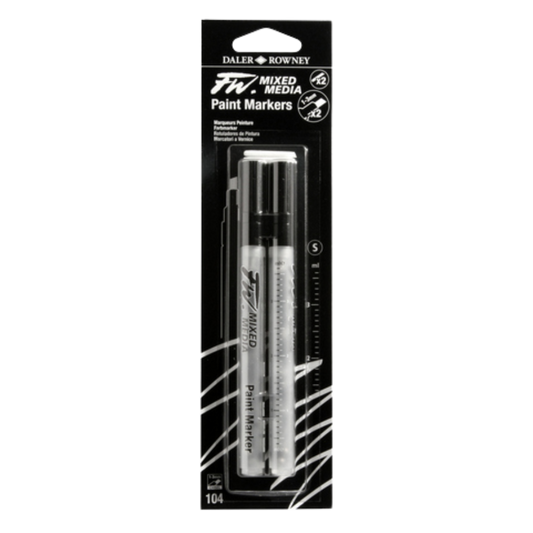 FW Empty Small Marker W/1-3MM Chisel Nibs 2pk