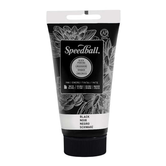 Water-Soluble Block Printing Ink 2.5 oz - Black
