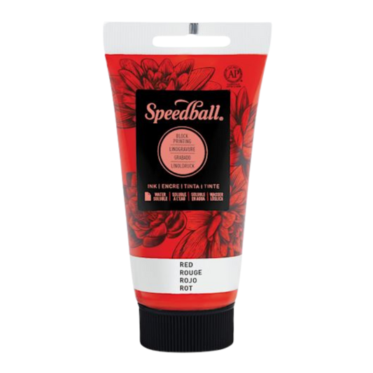 Water- Soluble Block Printing Ink 2.5oz - Red