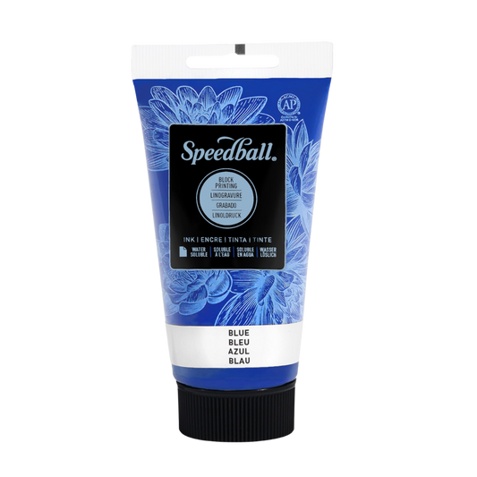 Water-Soluble Block Printing Ink 2.5oz - Blue
