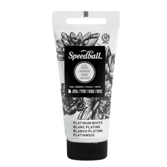 Water-Soluble Block Printing Ink 2.5oz - White