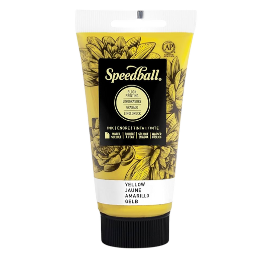 Water-Soluble Block Printing Ink 2.5oz - Yellow