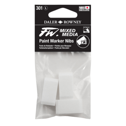 FW 8-15MM Flat Tip Nibs 3pcs
