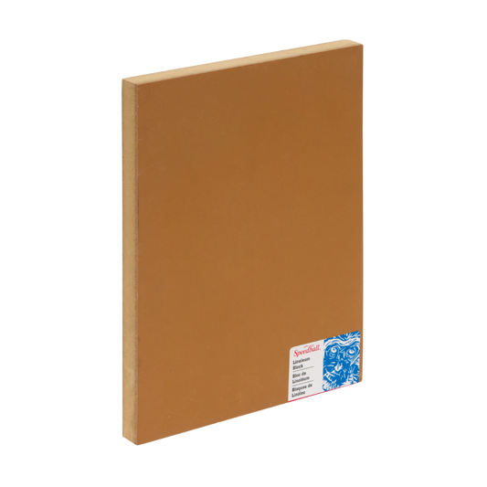 Linoleum Block Smokey Tan 9X12