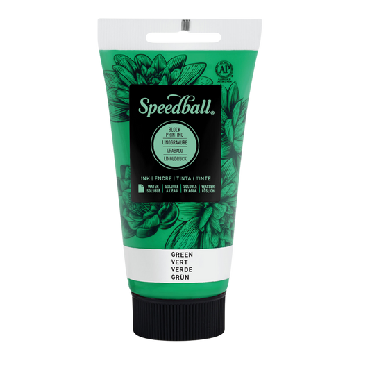 Water Soluble Block Printing Ink 2.5oz - Green
