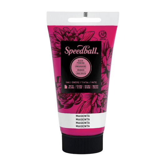 Water-Soluble Block Printing Ink 2.5oz - Magenta