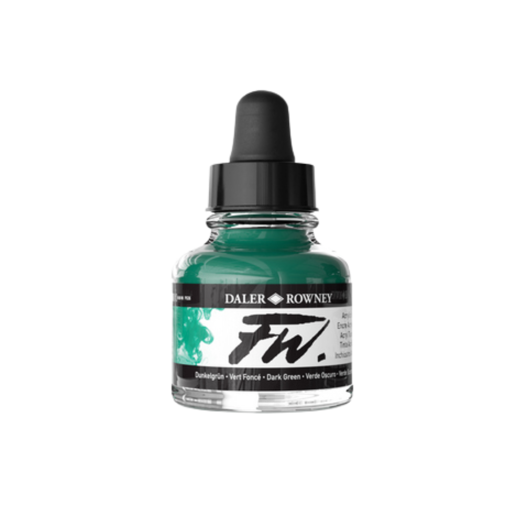 FW Liquid Acrylic Ink 1oz - Dark Green