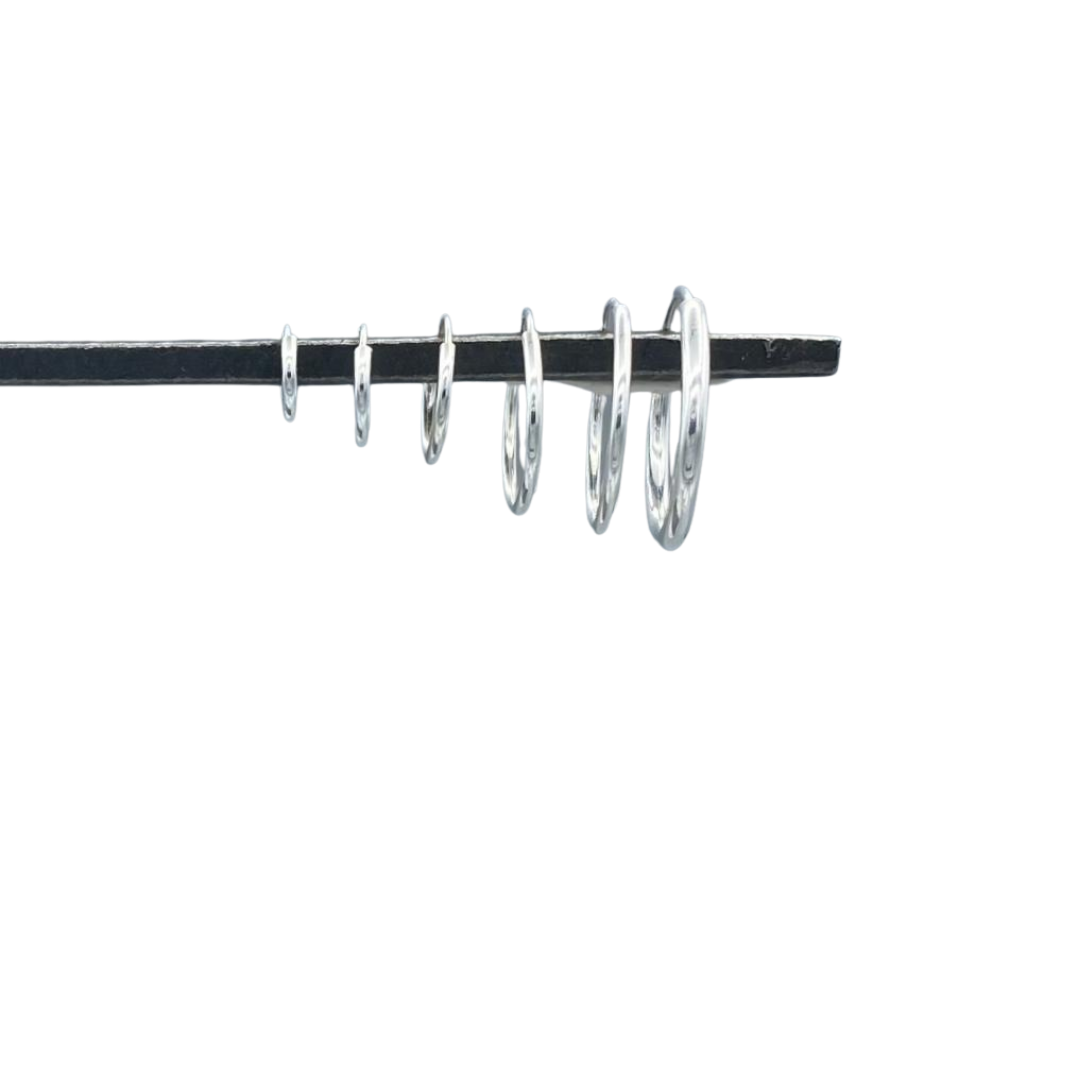 Sterling Silver Endless Hoops