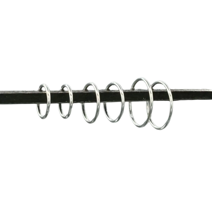 Silver 1mm Sleeper Hoops