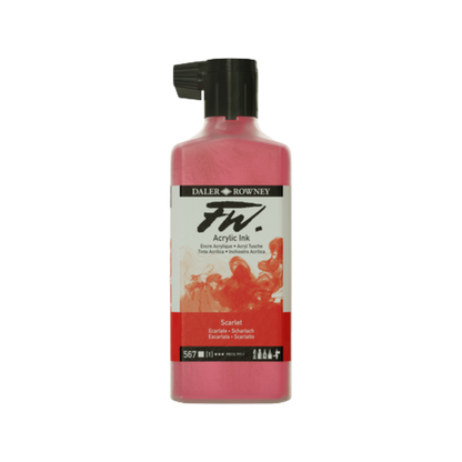 FW Liquid Acrylic Ink 6oz - Scarlet